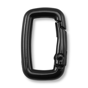 Gekleurde onderdelen sleutelhanger rechthoek Black