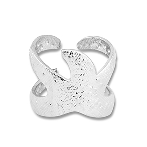 Roestvrij stalen (RVS) Stainless steel ringen zeester Silver