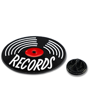Pins LP "Records" Black-white-red
