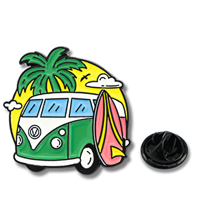 Pins vacation Green-pink-yellow