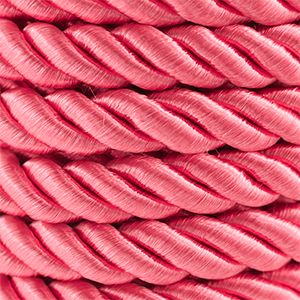 Trendy koord twisted 10mm Light red