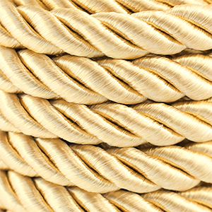Trendy koord twisted 10mm Light gold