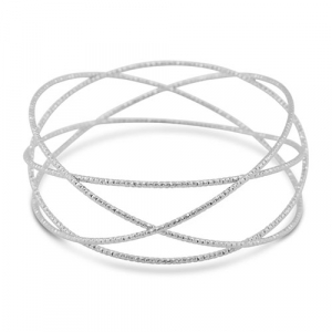 Arm cuff gekruist Silver