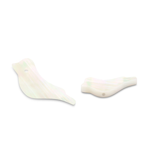 Schelp kralen vogel White (natuurlijke kleur schelp)