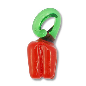 Glasbedels paprika Red-green