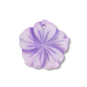Schelp hanger bloem Purple