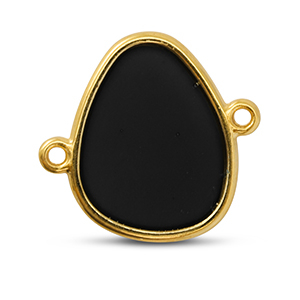 Bedels DQ metaal tussenstuk Black-Goud (nikkelvrij)