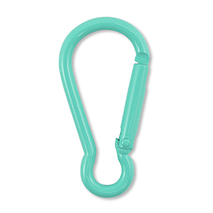 Gekleurde onderdelen sleutelhanger Turquoise green
