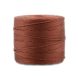 Nylon S-Lon draad 0.5mm Mahogany brown