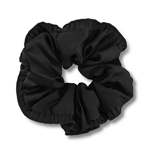 Scrunchies haarelastiek silky Black