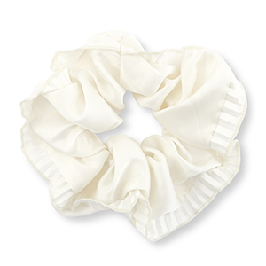 Scrunchies haarelastiek silky Off white