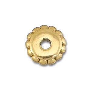 Roestvrij stalen (RVS) Stainless steel kralen spacer 7mm Gold