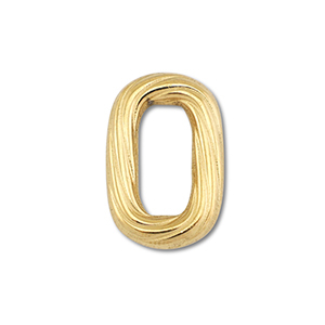 Roestvrij stalen (RVS) stainless steel onderdelen tussenstuk ovaal Gold