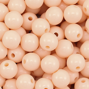 10 mm DQ acryl kralen Nude peach