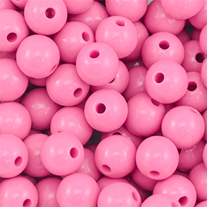 10 mm DQ acryl kralen Pink