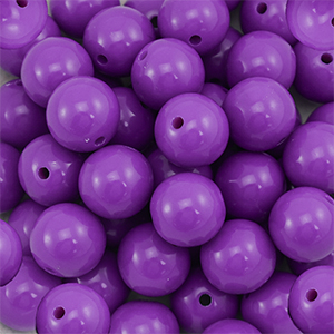 16 mm DQ acryl kralen Purple