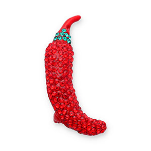 Broches chili peper Red-green