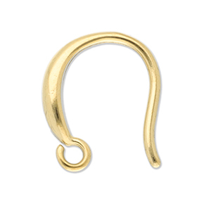 Roestvrij stalen (RVS) Stainless steel onderdelen oorbellen / oorhanger Gold