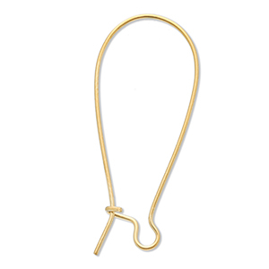 Roestvrij stalen (RVS) stainless steel onderdelen sluitbare oorhangers Gold