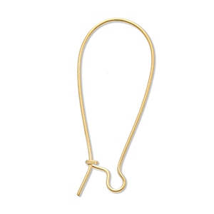 Roestvrij stalen (RVS) stainless steel onderdelen sluitbare oorhangers Gold