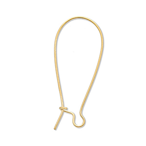 Roestvrij stalen (RVS) stainless steel onderdelen sluitbare oorhangers Gold