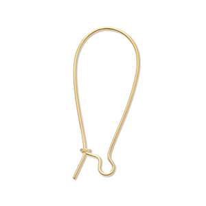Roestvrij stalen (RVS) stainless steel onderdelen sluitbare oorhangers Gold