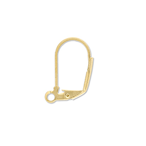 Roestvrij stalen (RVS) stainless steel onderdelen sluitbare oorhangers met oogje Gold