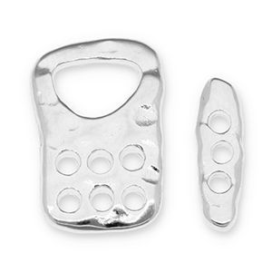 Onderdelen DQ metaal slot Antiek zilver (nikkelvrij)