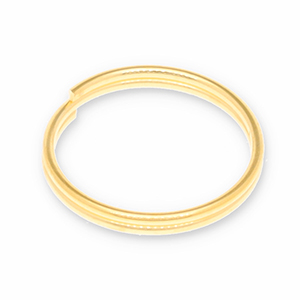 Onderdelen DQ metaal splitring Goud (nikkelvrij)