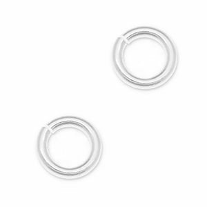 Onderdelen DQ metaal buigring Antiek zilver (nikkelvrij)