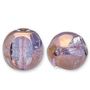 Czech kralen FPB rond 7.5mm Light amethyst-bronze