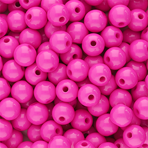 8 mm acryl kralen shiny Magenta pink