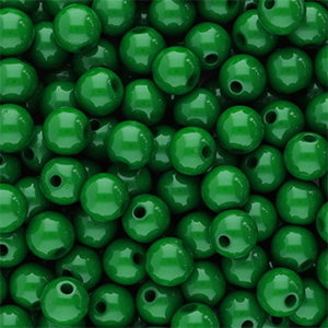 6 mm acryl kralen shiny Green