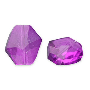 Fashion Facet kralen hexagon Purple