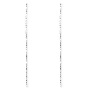 Brass TQ metaal oorbellen / oorstekers met strass Silver-crystal