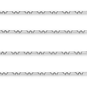 Roestvrij stalen (RVS) Stainless steel onderdelen jasseron rechthoek Silver