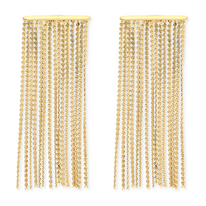 Roestvrij stalen (RVS) Stainless steel oorbellen / oorstekers Gold