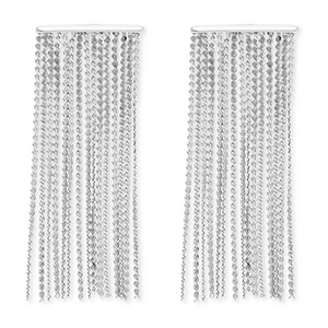 Roestvrij stalen (RVS) Stainless steel oorbellen / oorstekers Silver