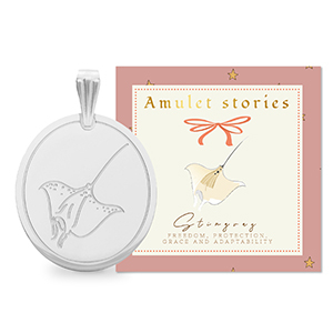 BY31&reg; Roestvrij stalen (RVS) Stainless steel bedels pijlstaartrog Silver