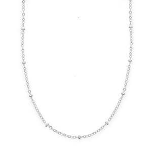 BY31&reg; Roestvrij stalen (RVS) Stainless steel schakelkettingen met bollen Silver