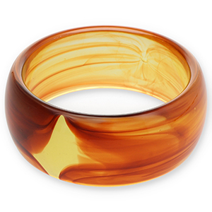 Resin armbanden bangle Transparent amber brown