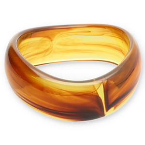 Resin armbanden bangle Transparent amber brown