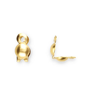 Roestvrij stalen (RVS) Stainless steel onderdelen kalotjes 2mm Gold