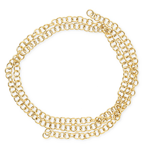 Roestvrij stalen (RVS) stainless steel onderdelen buigring Gold