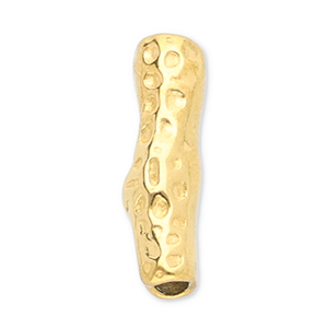 Roestvrij stalen (RVS) stainless steel kralen tube Gold