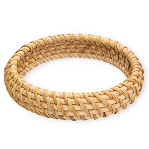 Rotan armbanden bangle Natural beige