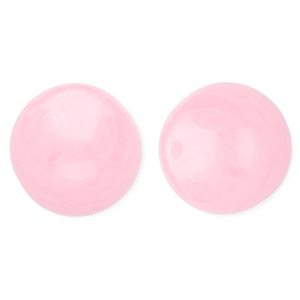 16 mm acryl kralen rond Pink-marble
