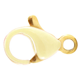 Roestvrij stalen (RVS) stainless steel onderdelen karabijnslot 10mm Off-white-goud