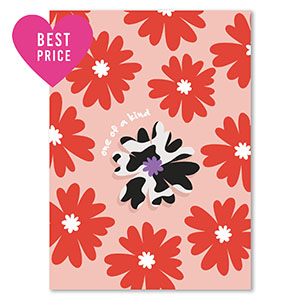 BY31&reg; Sieraden kaartjes "One of a kind" Red-orange-black-white