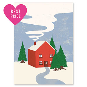 Sieraden kaartjes huis Red-green-blue